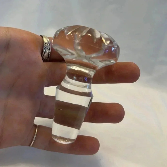 Vintage Etched Decanter Cobalt Blue - Picture 5 of 7